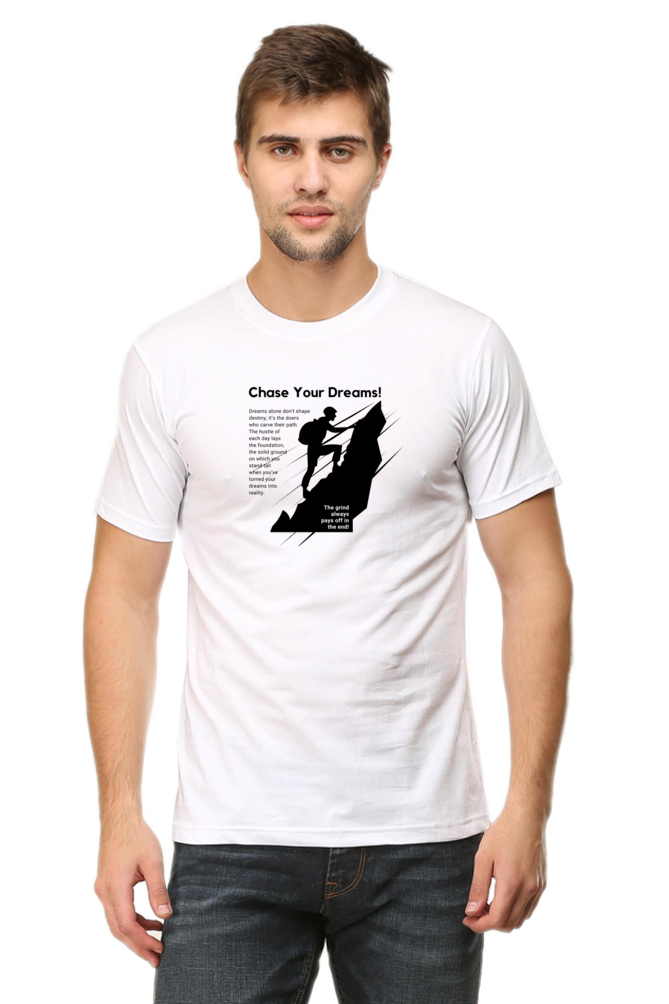 Chase Your Dreams Classic Fit Men's T Shirt - Curious Case Clothing