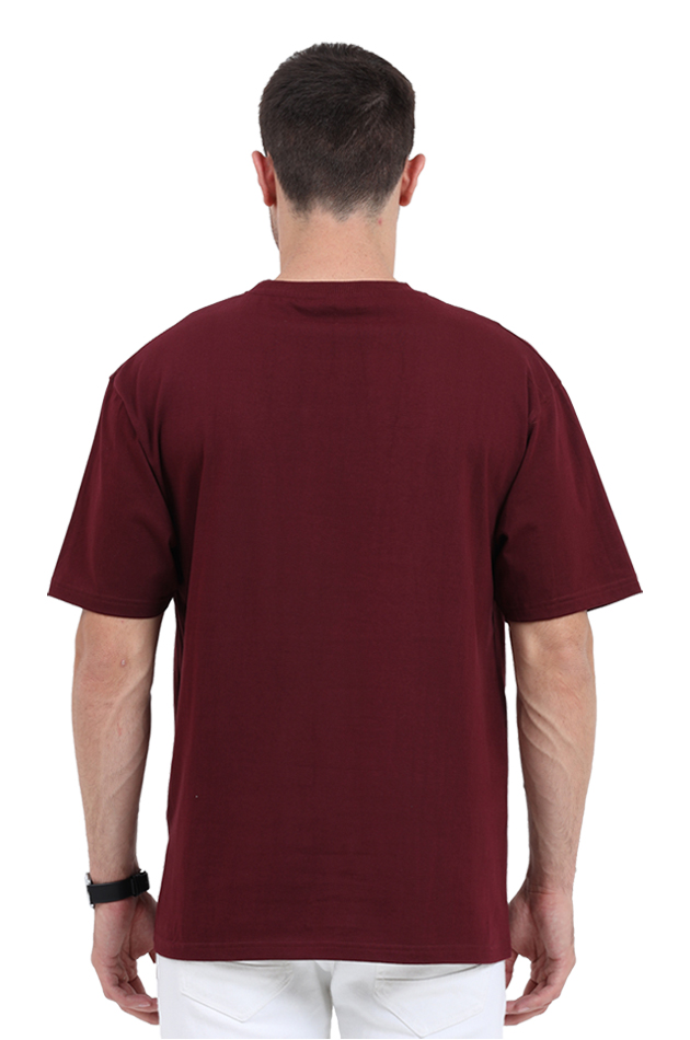 Work Hard Dream Big Oversized T Shirt for Men - Curious Case Clothing