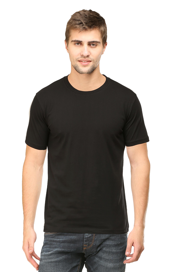 Plain Black T Shirt For Men - Curious Case Clothing