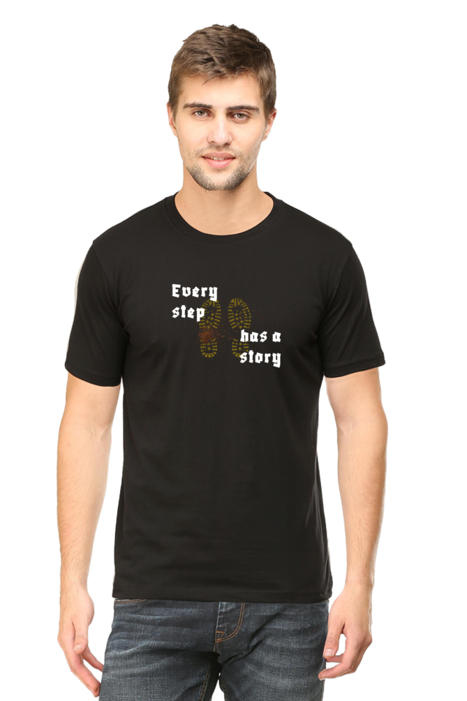 Every Step Has A Story Classic Fit Men's T Shirt - Curious Case Clothing