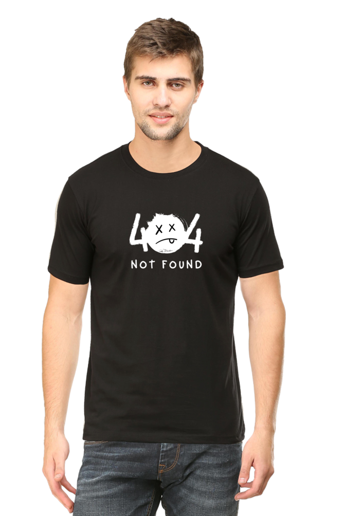 404 Not Found Classic Crew Neck T-Shirt for Men - Curious Case Clothing