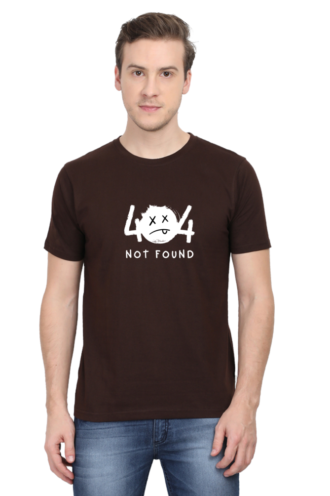 404 Not Found Classic Crew Neck T-Shirt for Men - Curious Case Clothing