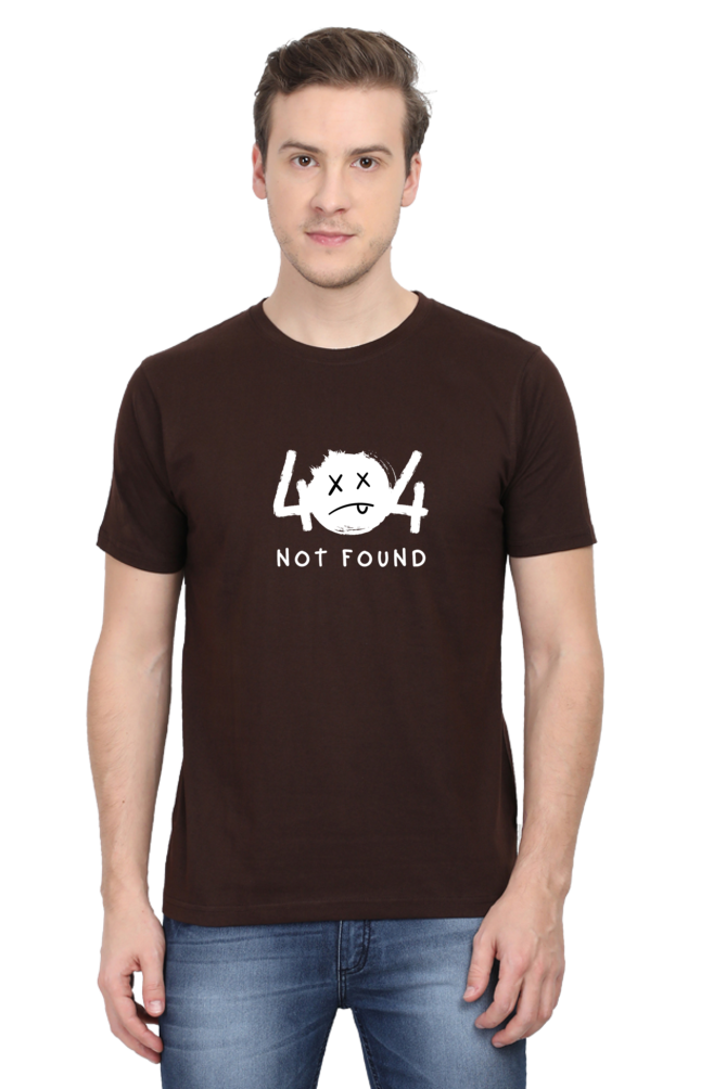 404 Not Found Classic Crew Neck T-Shirt for Men - Curious Case Clothing