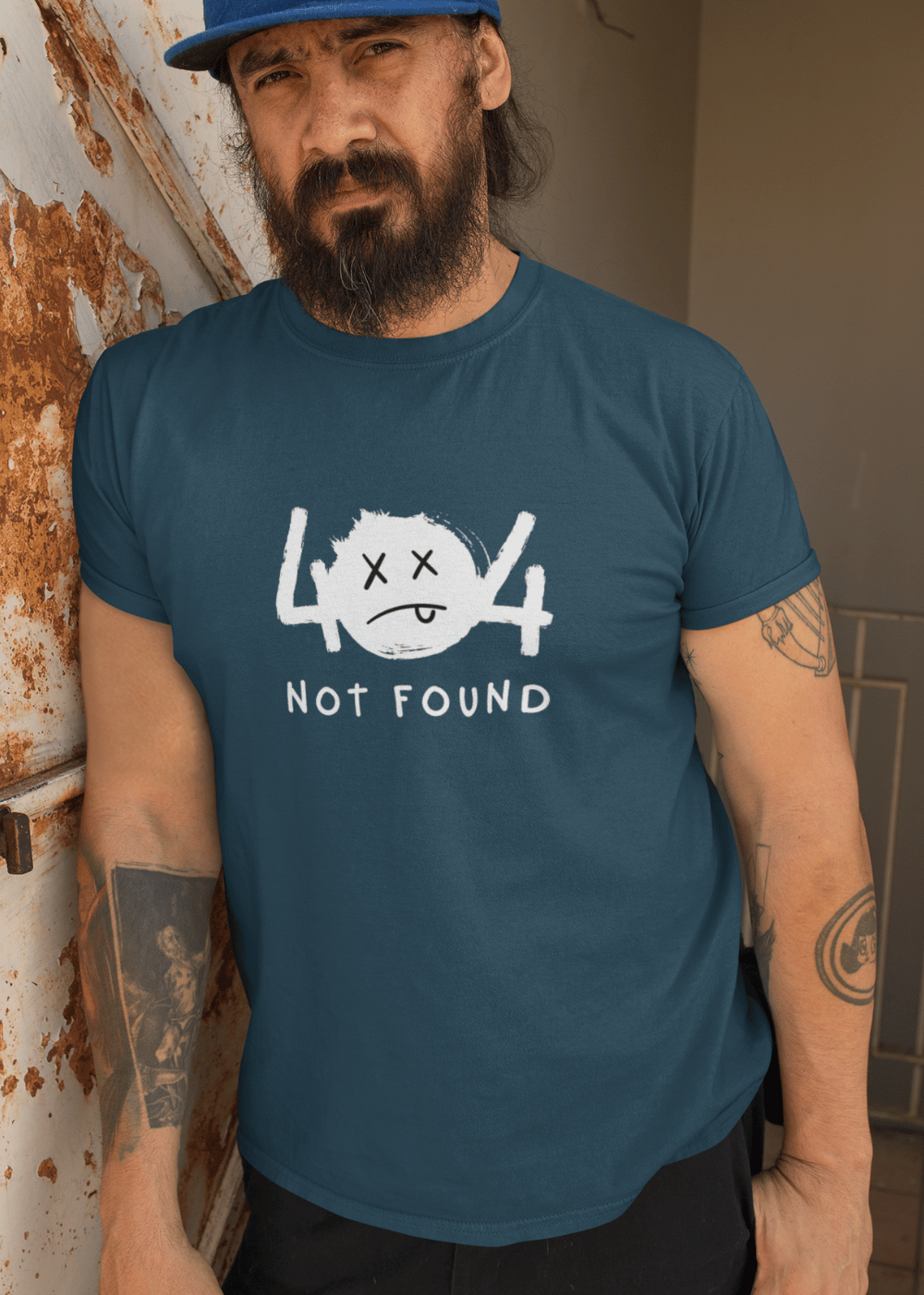 404 Not Found Classic Crew Neck T-Shirt for Men - Curious Case Clothing
