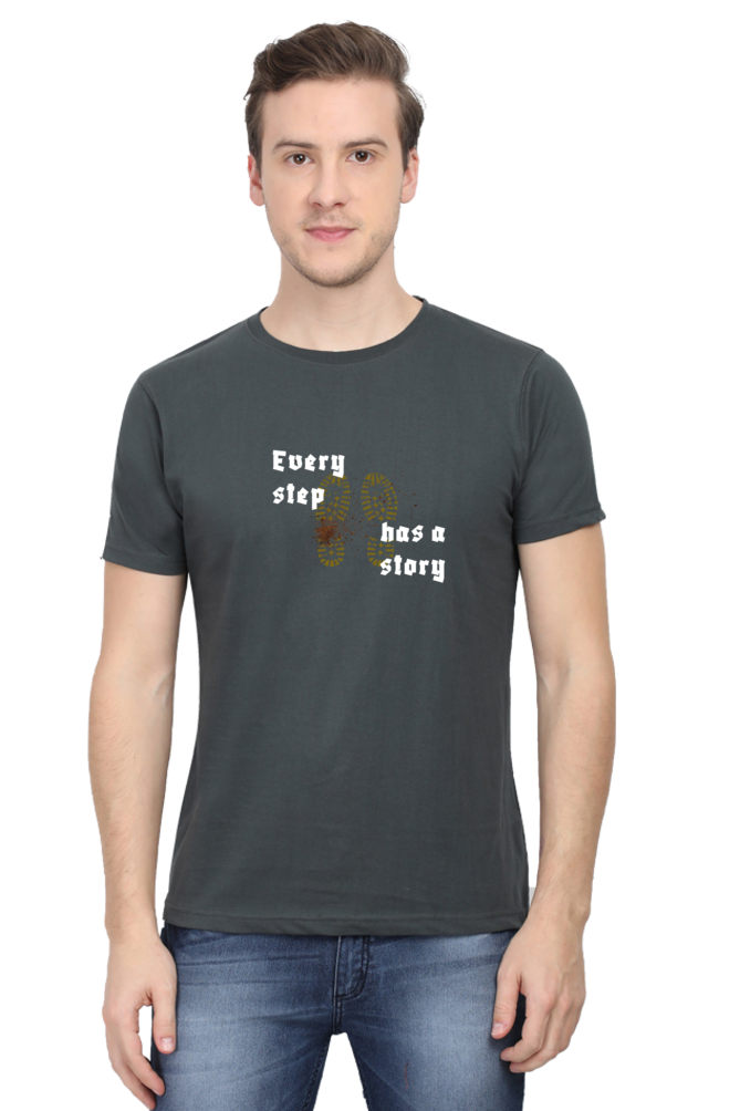 Every Step Has A Story Classic Fit Men's T Shirt - Curious Case Clothing