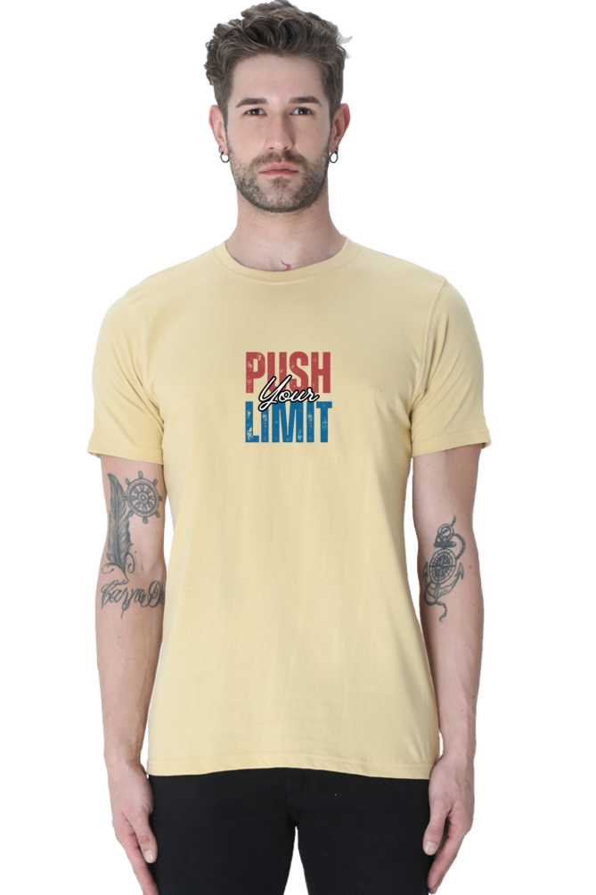 Push Your Limits Classic Fit Men's T-Shirt - Curious Case Clothing