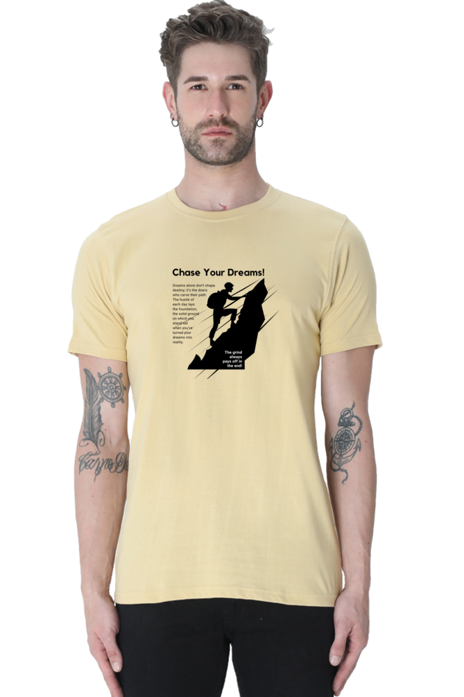 Chase Your Dreams Classic Fit Men's T Shirt - Curious Case Clothing