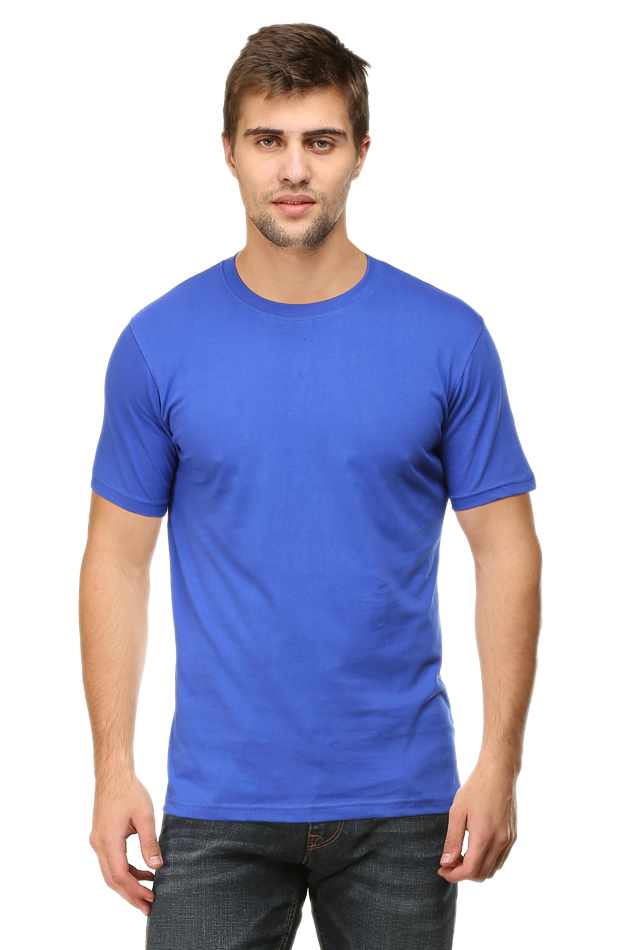 Plain Royal Blue T Shirt For Men - Curious Case Clothing