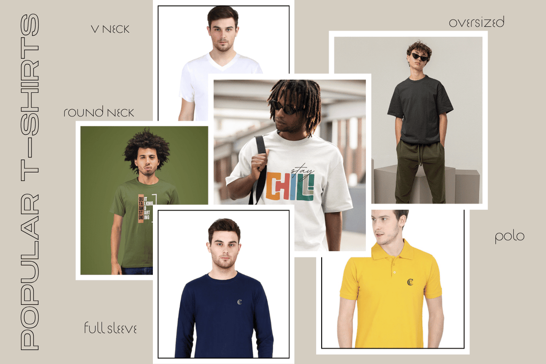 Most Popular Types of T-Shirts for Men in India - Curious Case Clothing