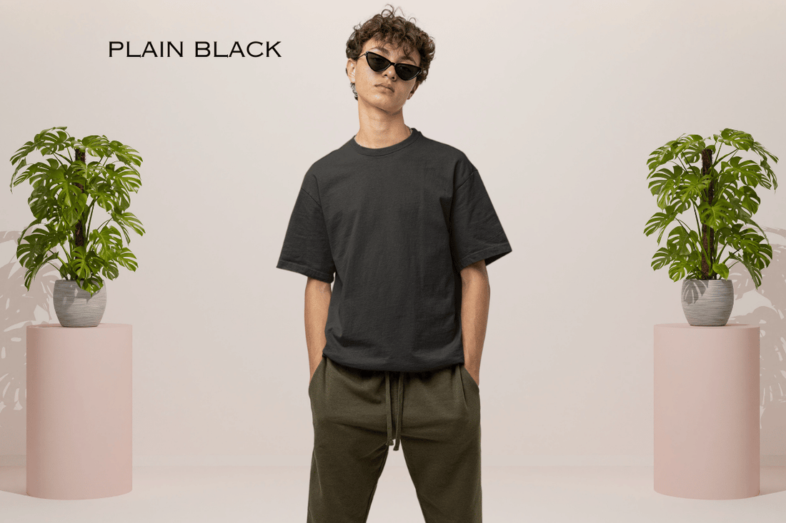 Why Oversized Plain Black T-Shirts Are a Wardrobe Essential for Modern Man