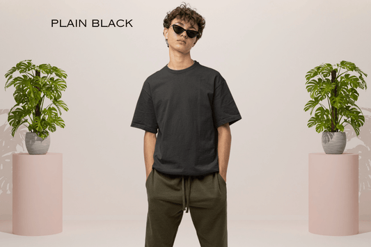 Why Oversized Plain Black T-Shirts Are a Wardrobe Essential for Modern Man