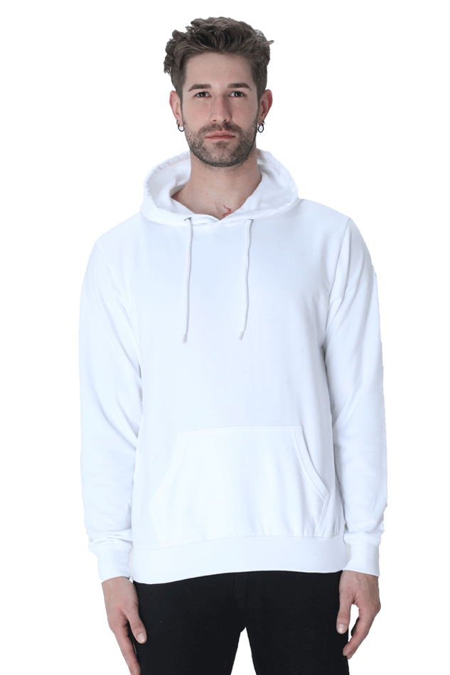 Men's Hoodie - Solid White