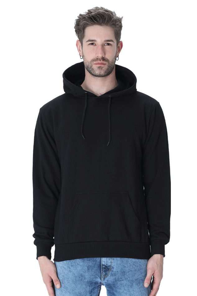 Men's Hoodie - Solid Black