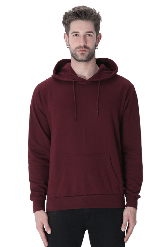 Men's Hoodie - Solid Maroon