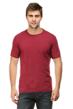 Plain Maroon T Shirt For Men - Curious Case Clothing