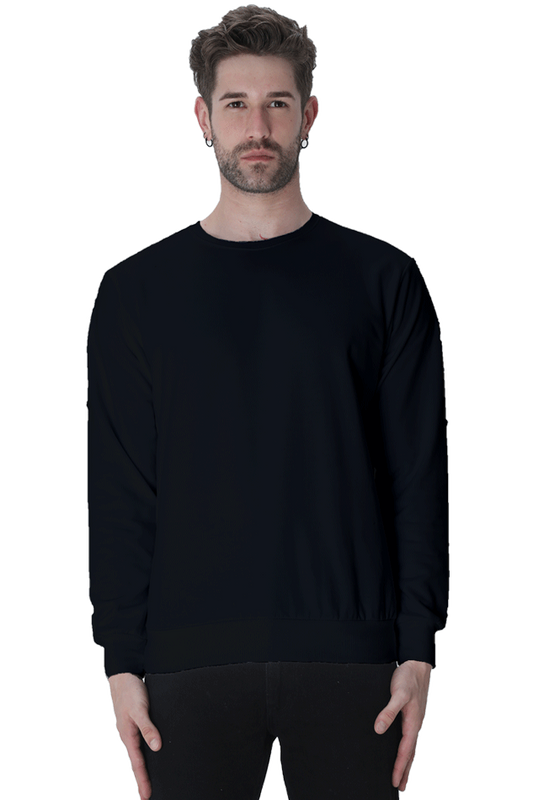 Men's Sweatshirt - Solid Black