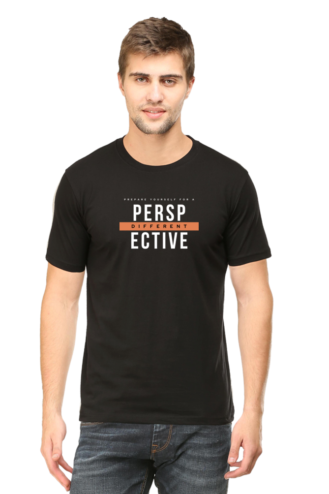 Different Perspective Regular Fit T Shirt for Men