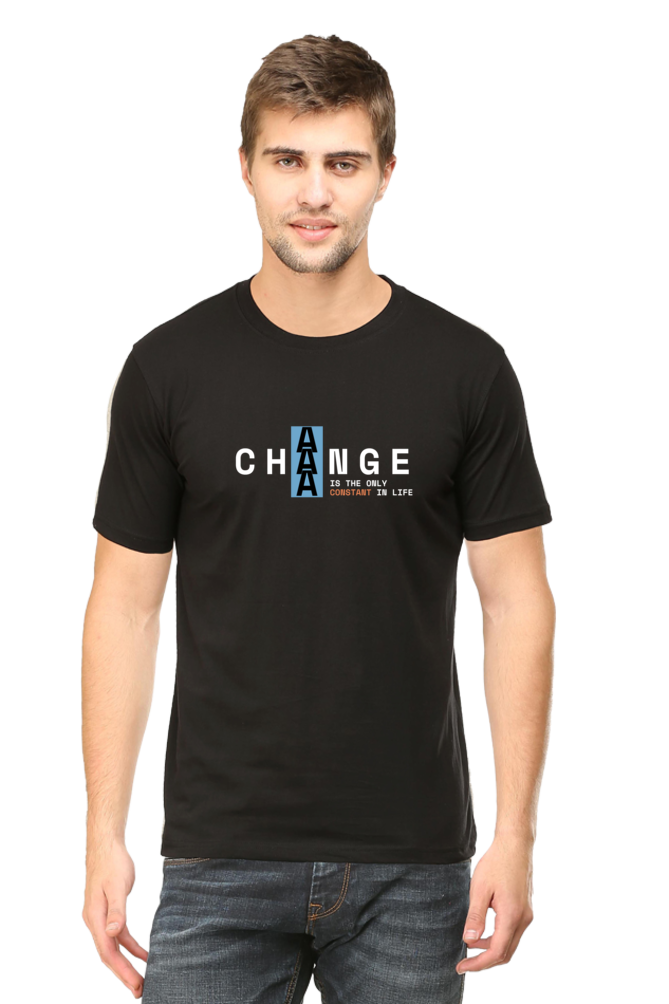 Change Is Constant Regular Fit T Shirt for Men