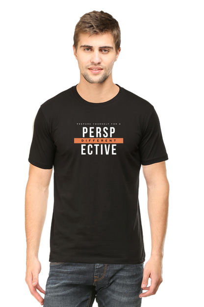 Different Perspective Regular Fit T Shirt for Men