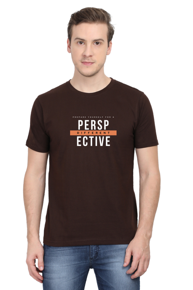 Different Perspective Regular Fit T Shirt for Men