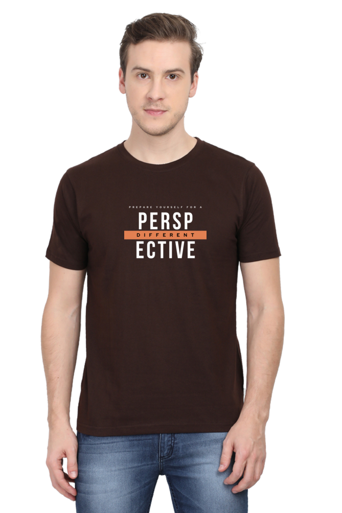 Different Perspective Regular Fit T Shirt for Men