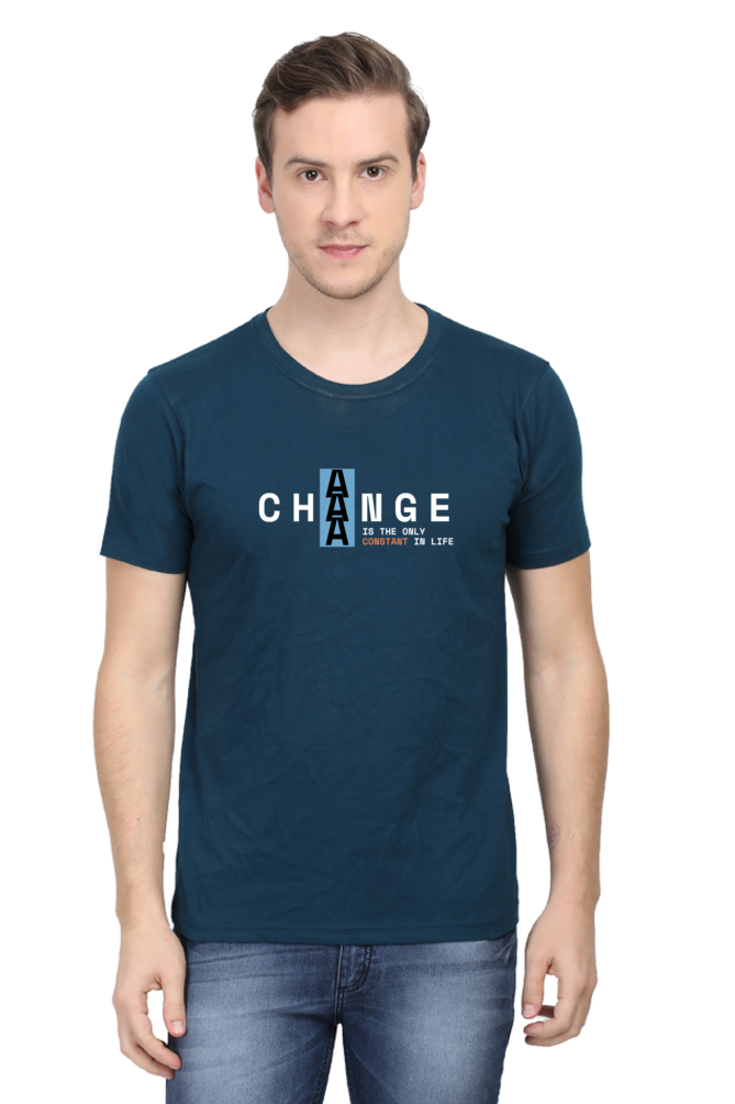 Change Is Constant Regular Fit T Shirt for Men