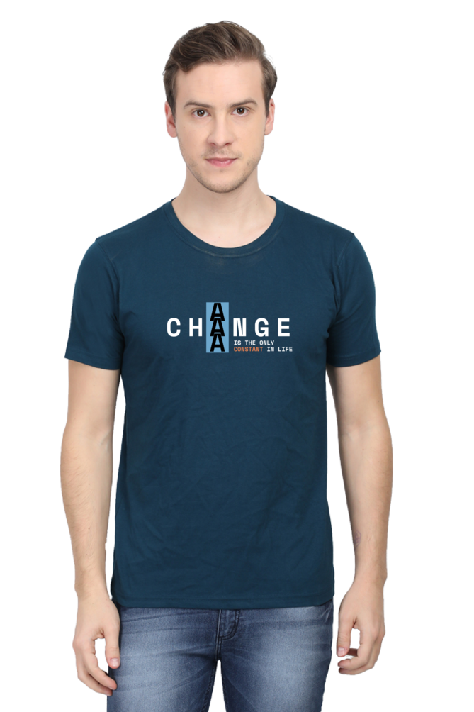 Change Is Constant Regular Fit T Shirt for Men