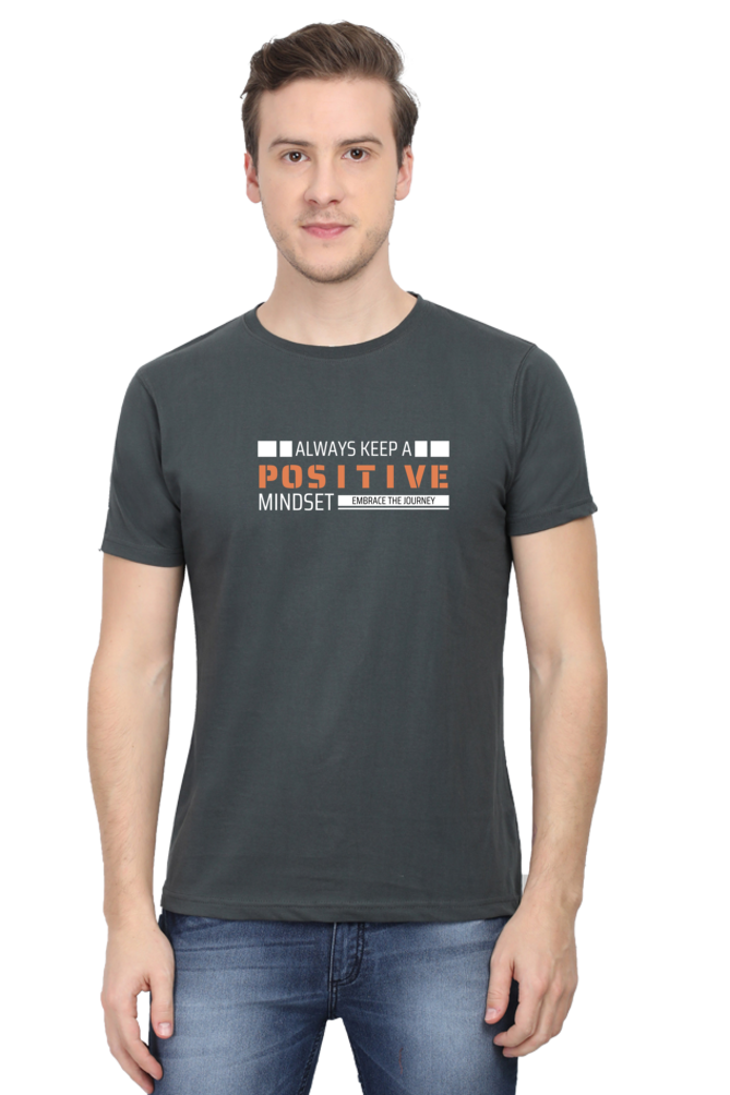 A Positive Mindset Regular Fit T Shirt for Men