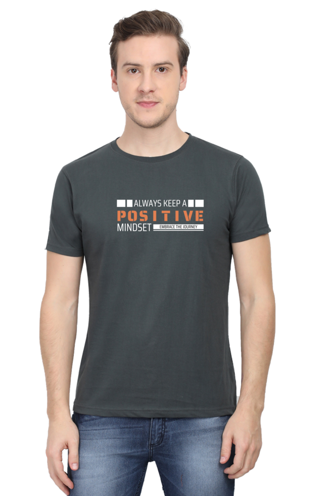 A Positive Mindset Regular Fit T Shirt for Men