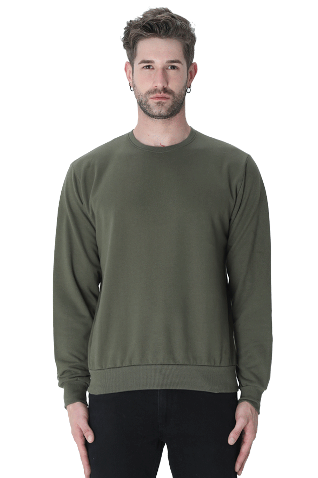 Men's Sweatshirt - Olive Green