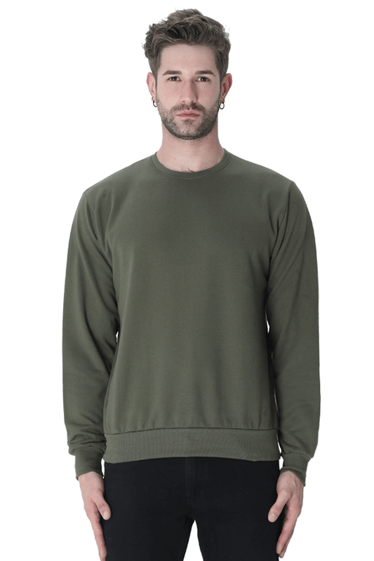 Men's Sweatshirt - Olive Green