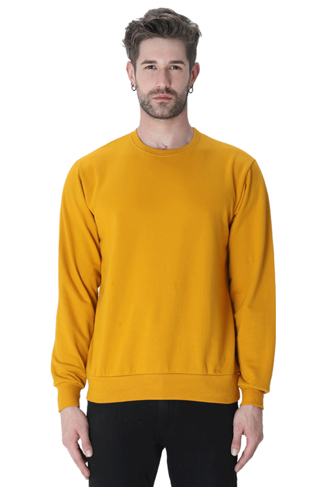 Men's Sweatshirt - Mustard Yellow