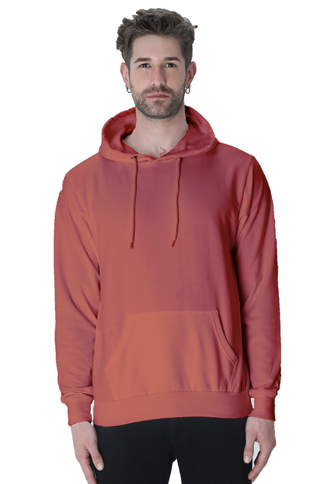 Men's Hoodie - Solid Coral