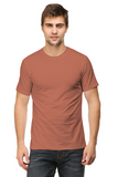 Plain Copper Brown T Shirt For Men - Curious Case Clothing