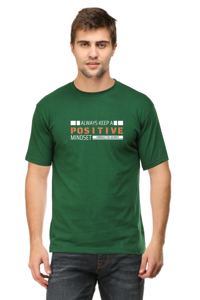 A Positive Mindset Regular Fit T Shirt for Men