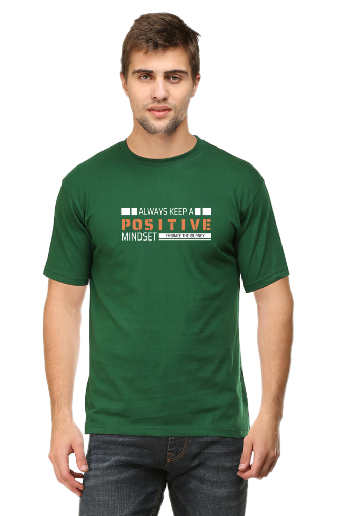 A Positive Mindset Regular Fit T Shirt for Men