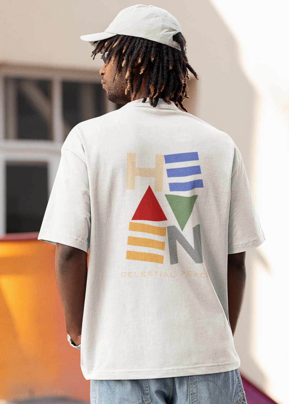 Heaven Oversized T Shirt for Men - Curious Case Clothing