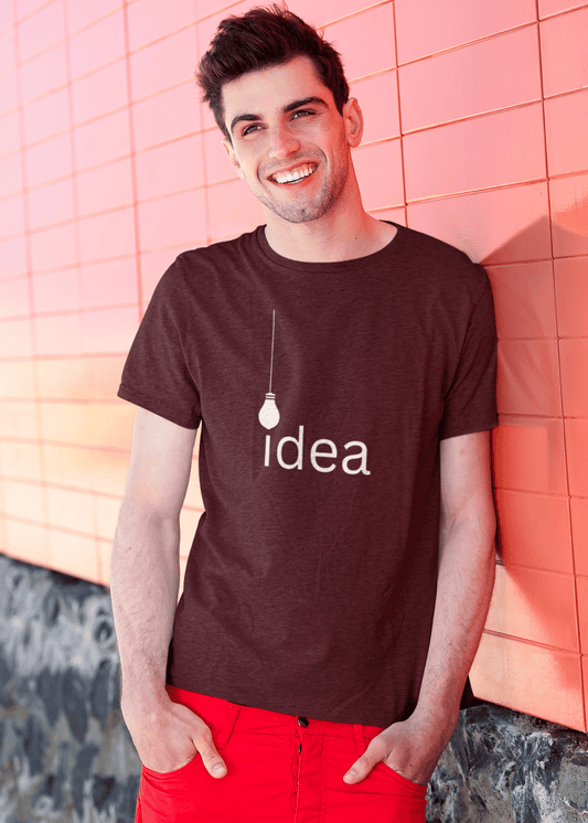 Idea Classic Crew Neck T-Shirt for Men - Curious Case Clothing
