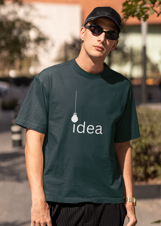 Idea Oversized T Shirt for Men - Curious Case Clothing