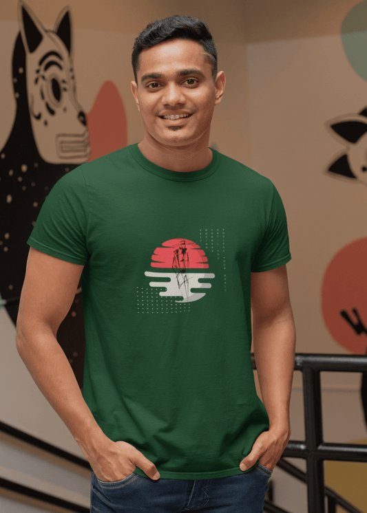Keep Moving Forward Regular Fit T Shirt for Men - Curious Case Clothing