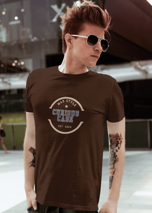 Max Style Curious Case Classic Crew Neck T-Shirt for Men - Curious Case Clothing