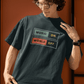 Music On World Off Oversized T Shirt for Men - Curious Case Clothing