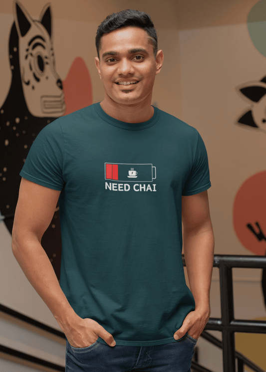 Need Chai Regular Fit T Shirt for Men - Curious Case Clothing