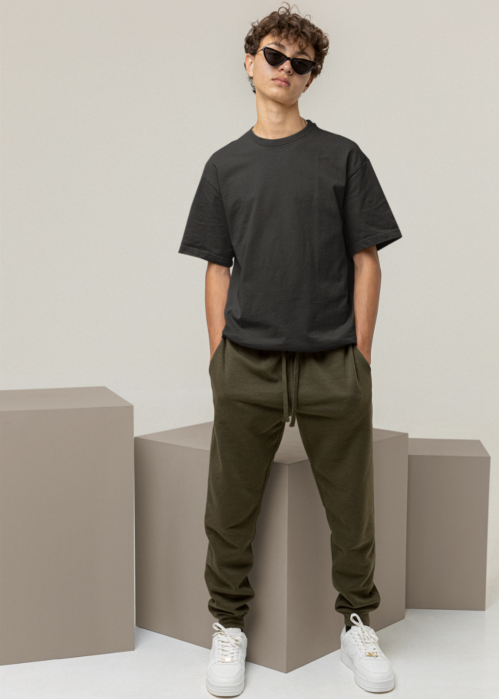 Oversized Plain Black T-Shirt – Unisex Fit - Curious Case Clothing