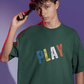 PLAY Oversized T Shirt for Men - Curious Case Clothing