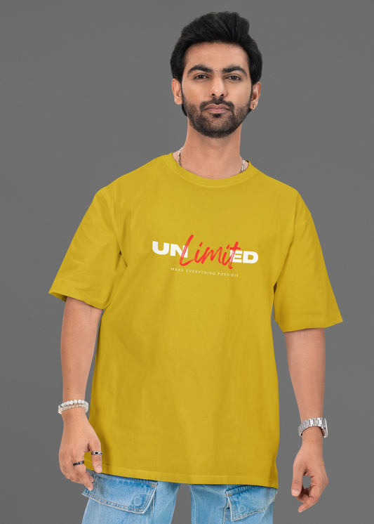 Unlimited Oversized T Shirt for Men - Curious Case Clothing