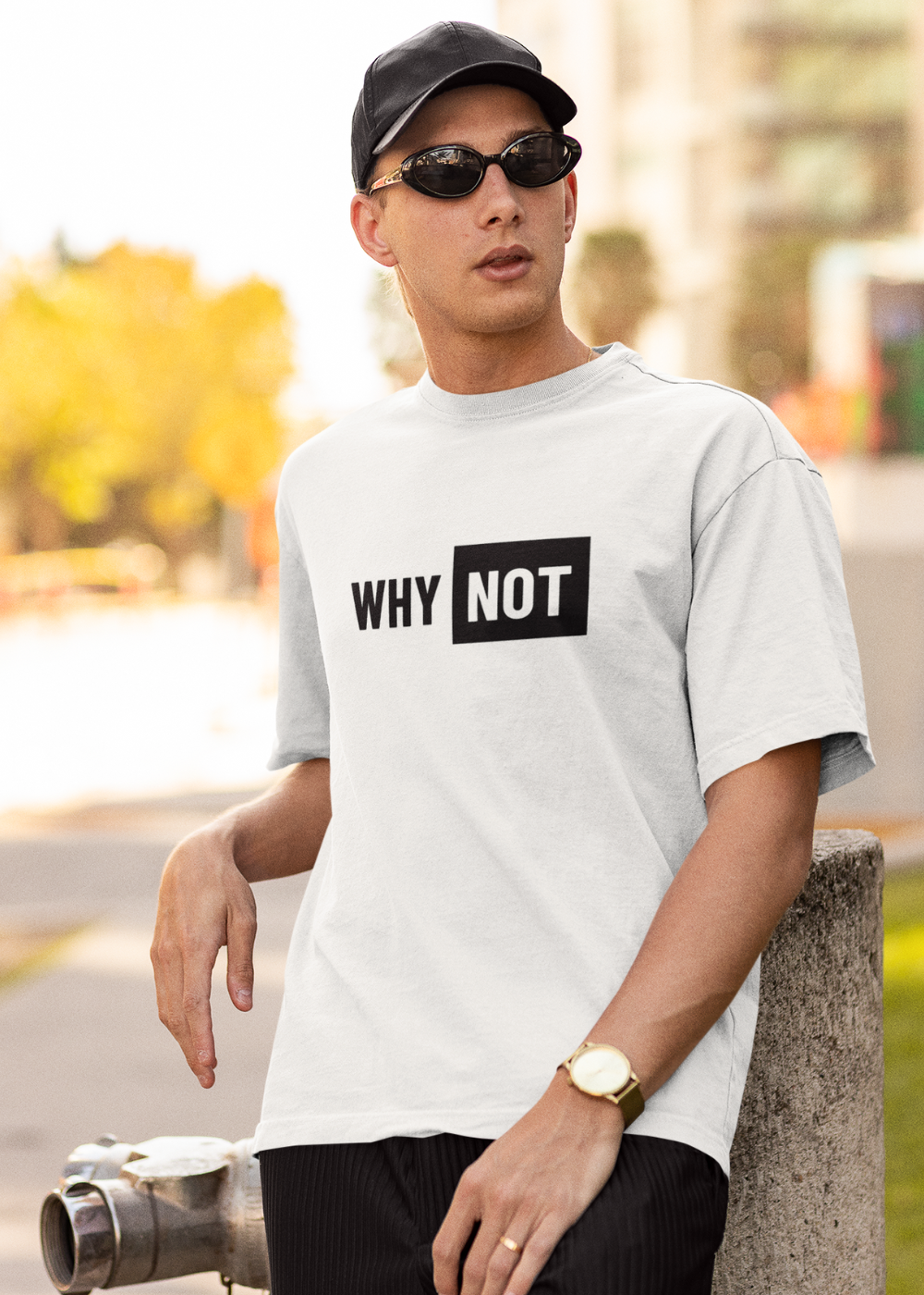 Why Not Oversized T Shirt for Men - Curious Case Clothing
