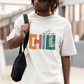 Stay Chill Oversized T Shirt for Men - Front Style - Curious Case Clothing